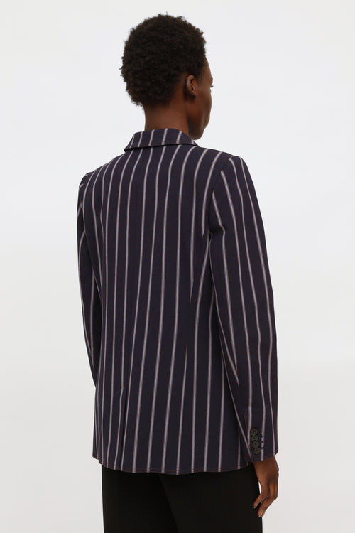 Navy 
Blue Stripe Blazer Derek Lam