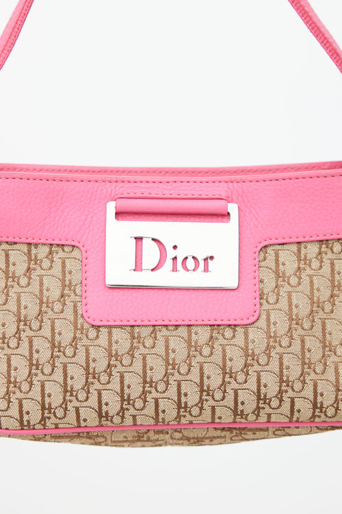 Dior 2005 Beige 
Pink Diorissimo Pochette Bag