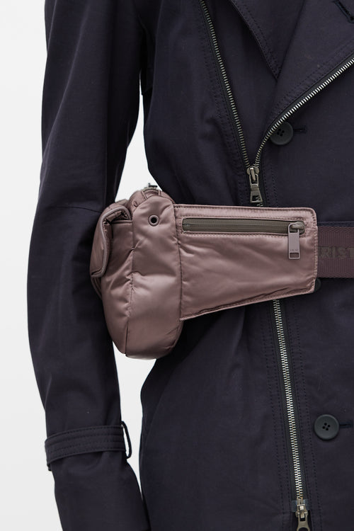 Dior Fall 2019 Purple Saddle Universe Fanny Pack