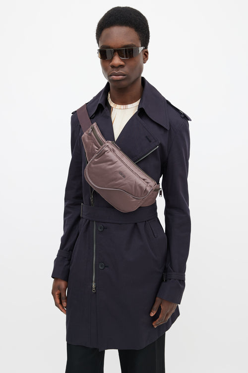 Dior Fall 2019 Purple Saddle Universe Fanny Pack