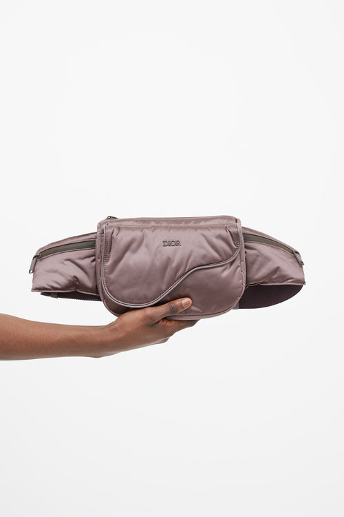 Dior Fall 2019 Purple Saddle Universe Fanny Pack