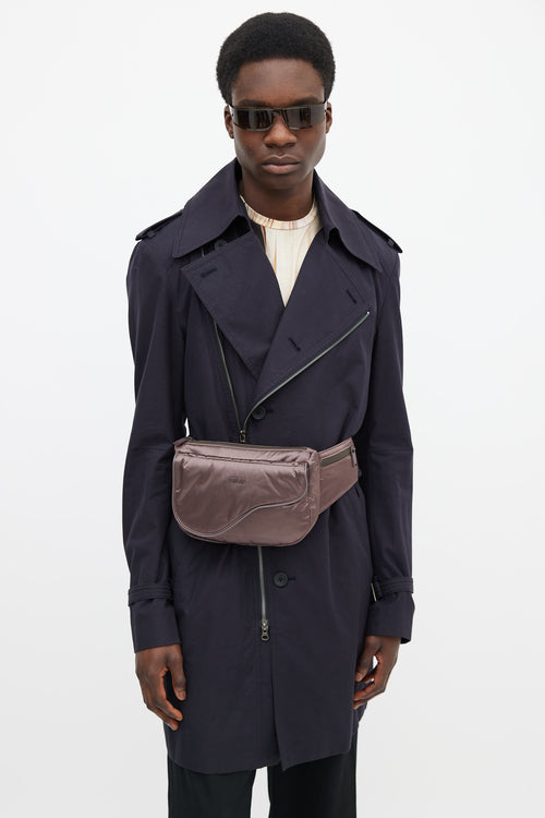 Dior Fall 2019 Purple Saddle Universe Fanny Pack