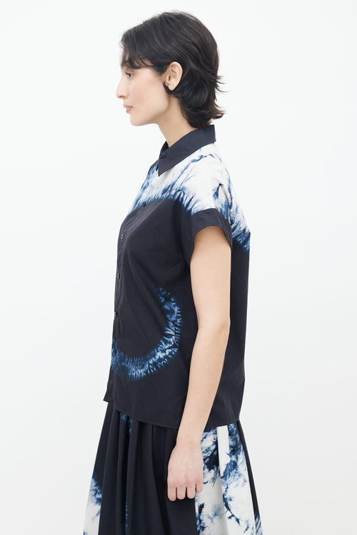 Dior Pre-Fall 2020 Navy 
White Tie-Dye Set