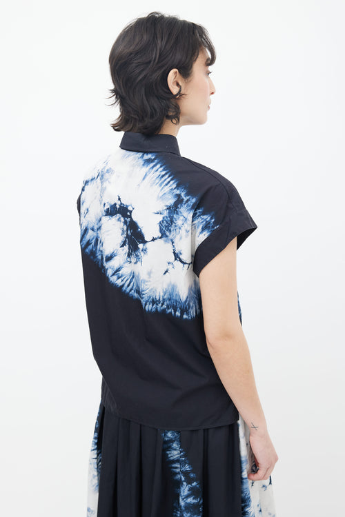 Dior Pre-Fall 2020 Navy 
White Tie-Dye Set