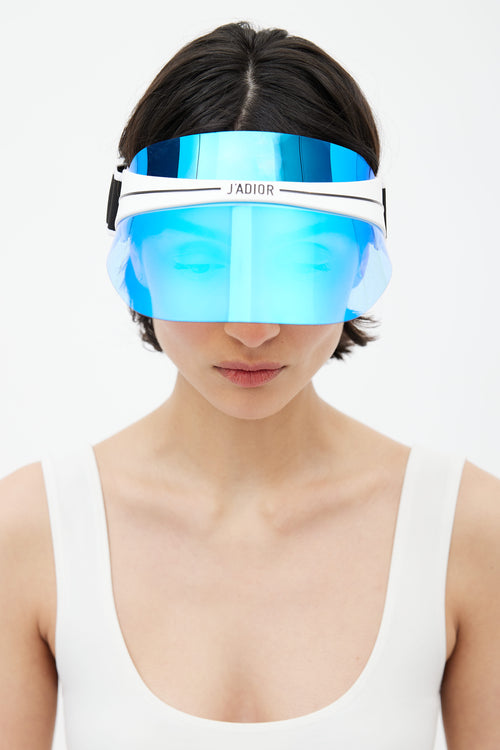 Dior SS 2018 White Tinted DiorClub1 Visor