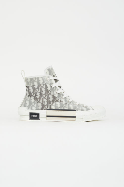 Dior White 
Black B23 High-Top Sneaker