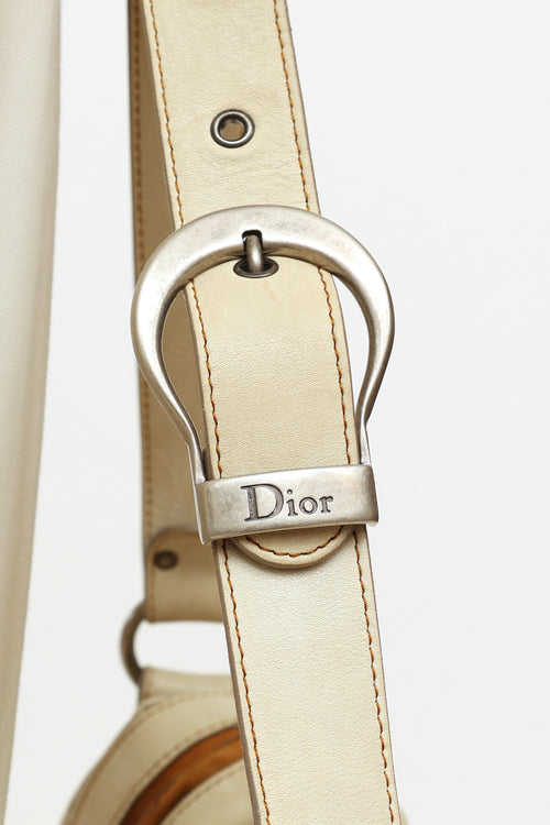 Dior SS 2006 Cream Gaucho Saddle Bag