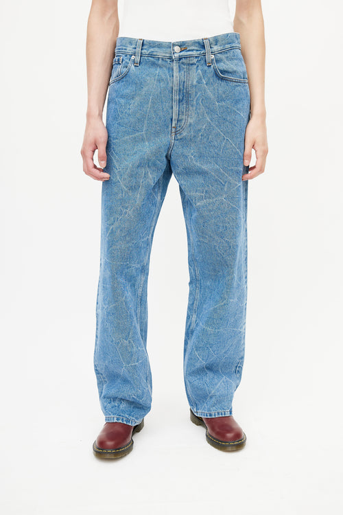 Dries Van Noten Blue Acid Wash Jeans