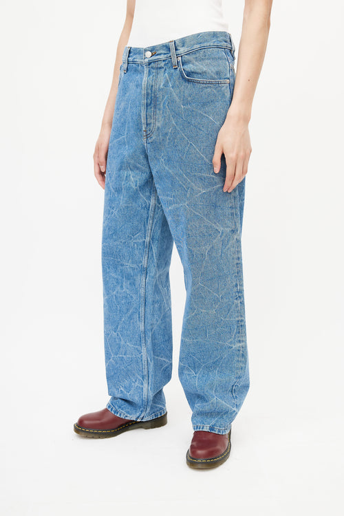 Dries Van Noten Blue Acid Wash Jeans