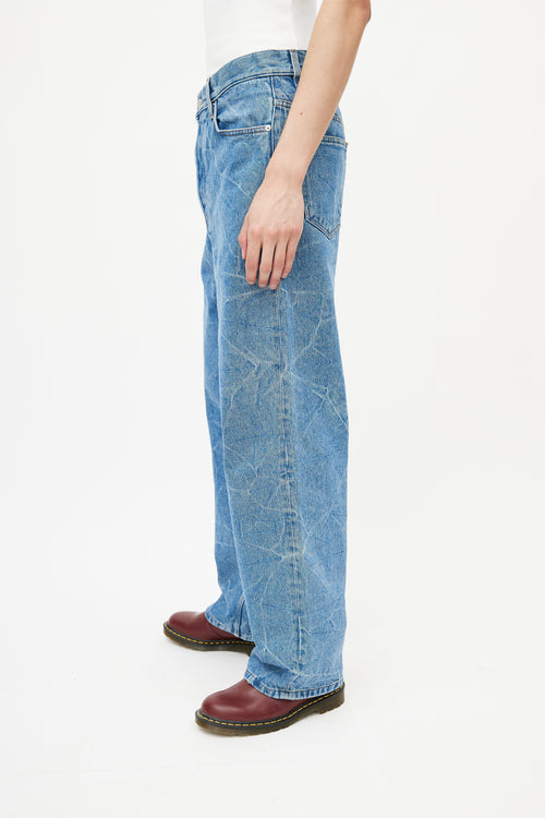 Dries Van Noten Blue Acid Wash Jeans