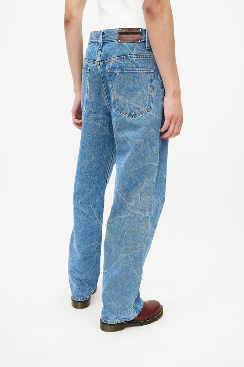 Dries Van Noten Blue Acid Wash Jeans