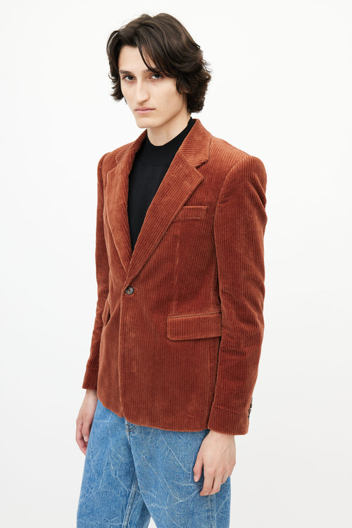 Dries Van Noten Brown Corduroy Blazer