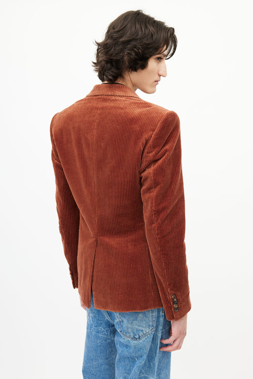 Dries Van Noten Brown Corduroy Blazer