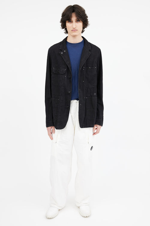 Engineered Garments Black Contrast Stitch Utility Shirt