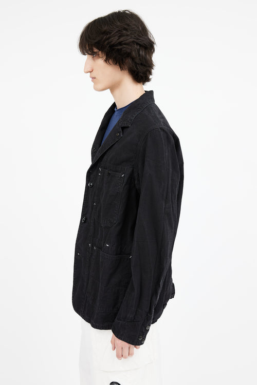 Engineered Garments Black Contrast Stitch Utility Shirt