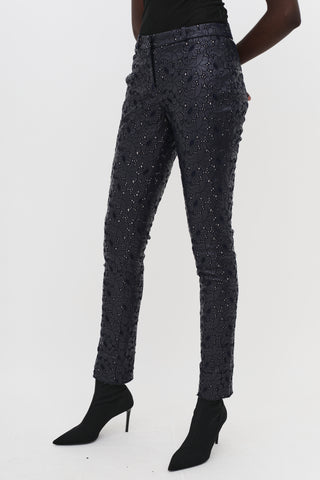 Leather Eyelet Trouser