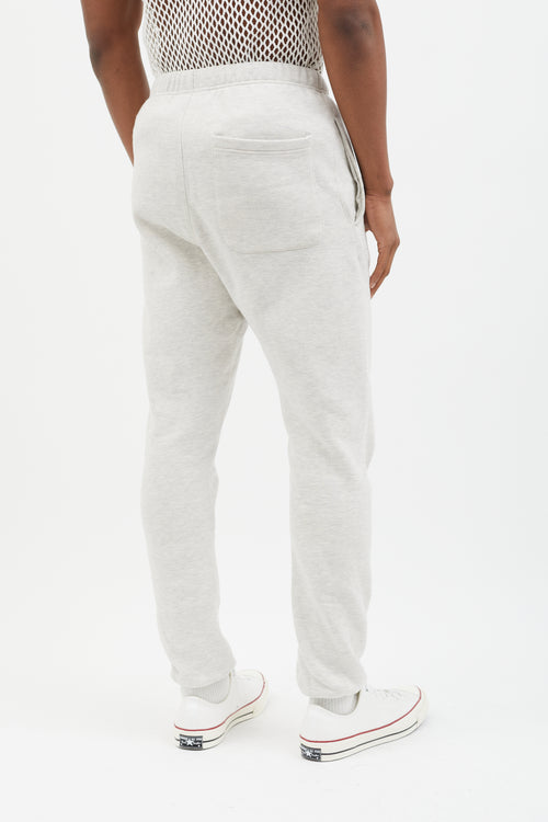 Essentials Light Grey Logo Stamp Lounge Pant