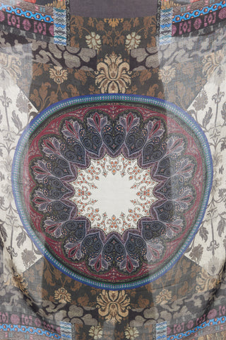 Etro Multi Paisley Print Scarf