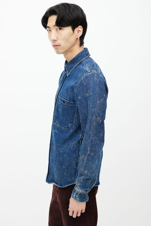 Études Blue Acid Denim Shirt