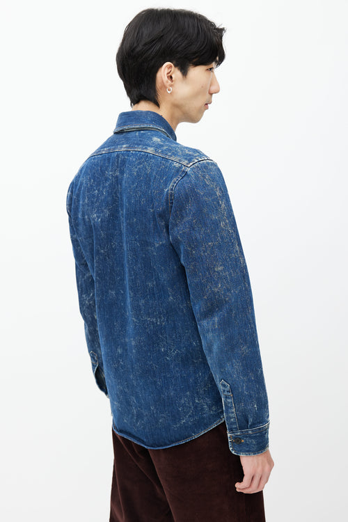 Études Blue Acid Denim Shirt