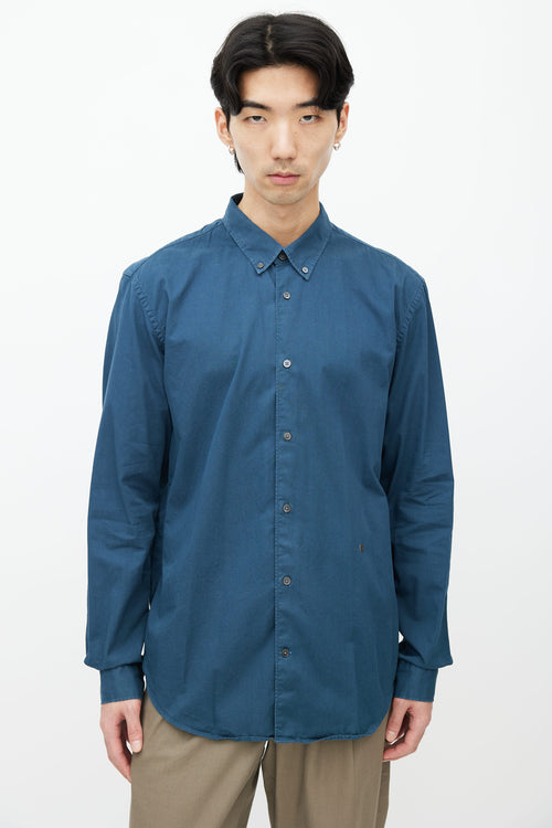 Études Navy Long Sleeves Button Shirt