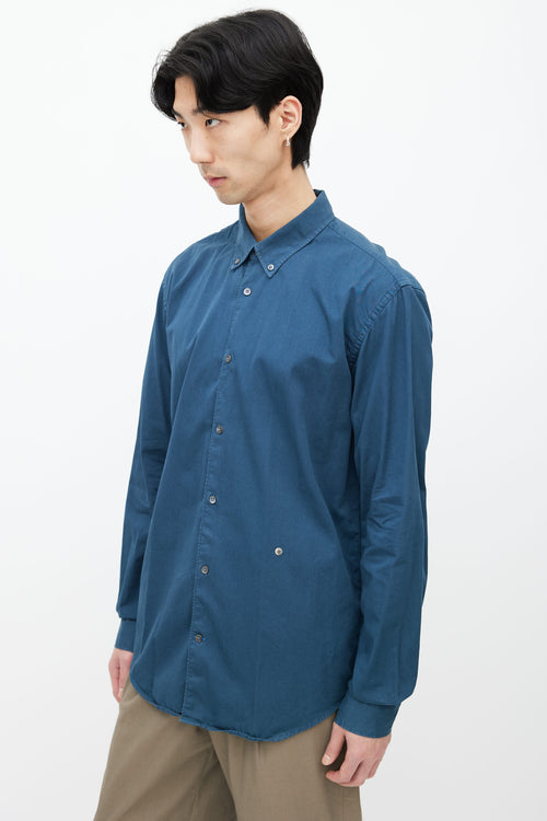 Études Navy Long Sleeves Button Shirt