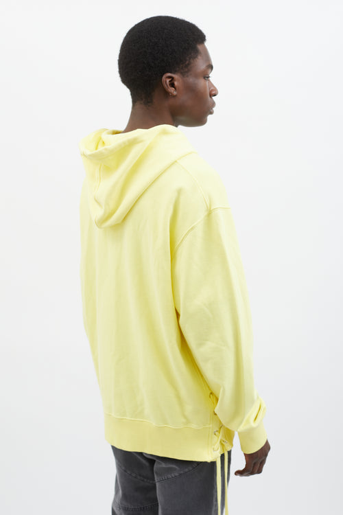 Faith Connexion Yellow Full-Zip Lace-Up Back Hoodie