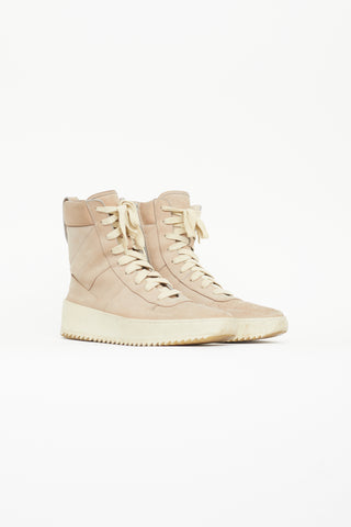 Fear of God Beige Leather Military 43 Sneaker