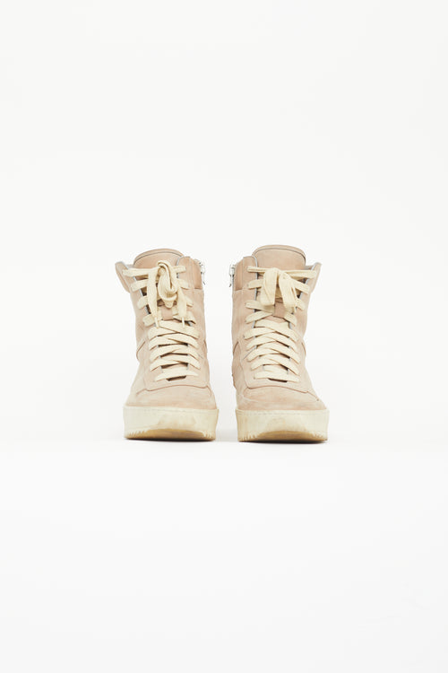 Fear of God Beige Leather Military 43 Sneaker