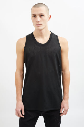 Fear of God Black Mesh Long Tank Top