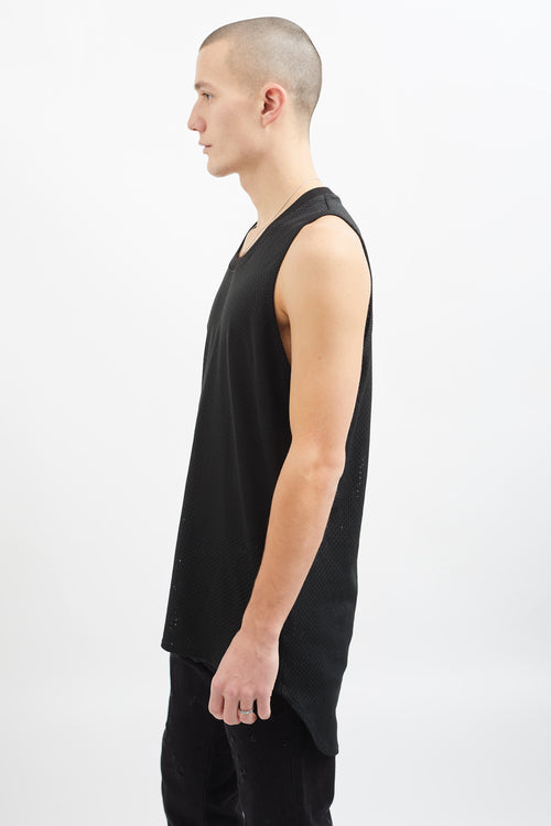 Fear of God Black Mesh Long Tank Top