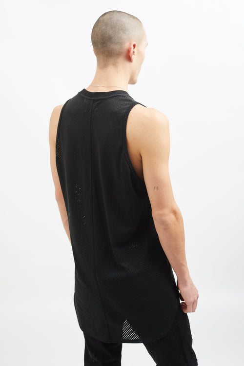 Fear of God Black Mesh Long Tank Top