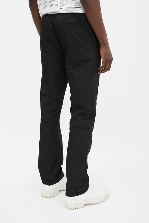 Fear of God Black Waist Tie Logo Patch Pant