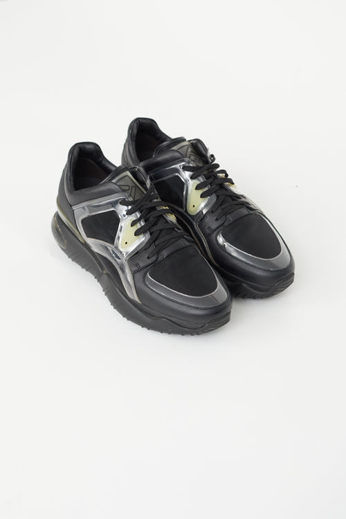 Fendi Black Lace-Up Sneaker