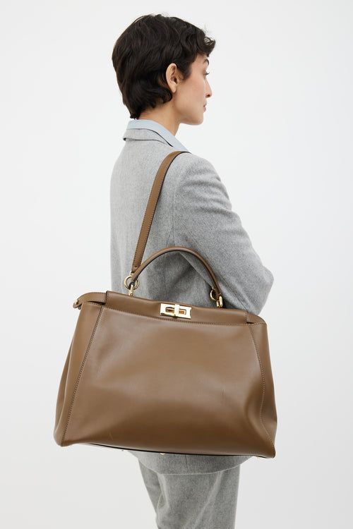 Fendi Brown Peekaboo Large Bag