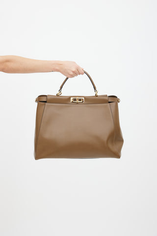 Fendi Brown Peekaboo Large Bag