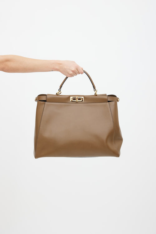 Fendi Brown Peekaboo Large Bag