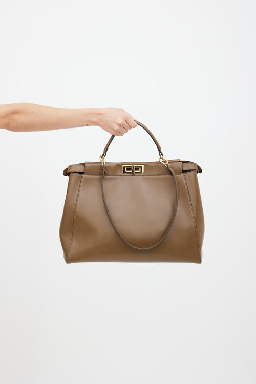 Fendi Brown Peekaboo Large Bag