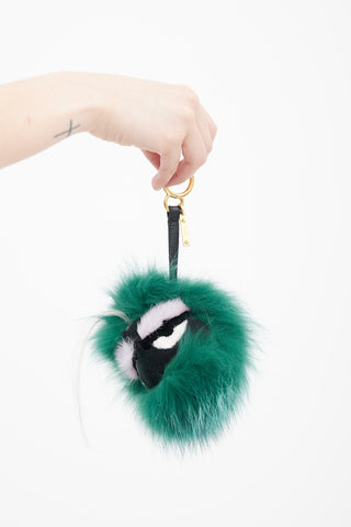 Fendi Pre-Fall 2015 Green Fur Minty Bag Charm