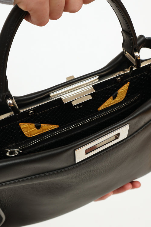 Fendi Black Monster Eyes Peekaboo Bag