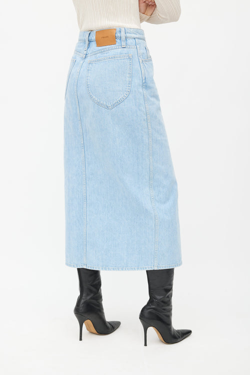 Frame Light Blue Le Italien Midi Skirt