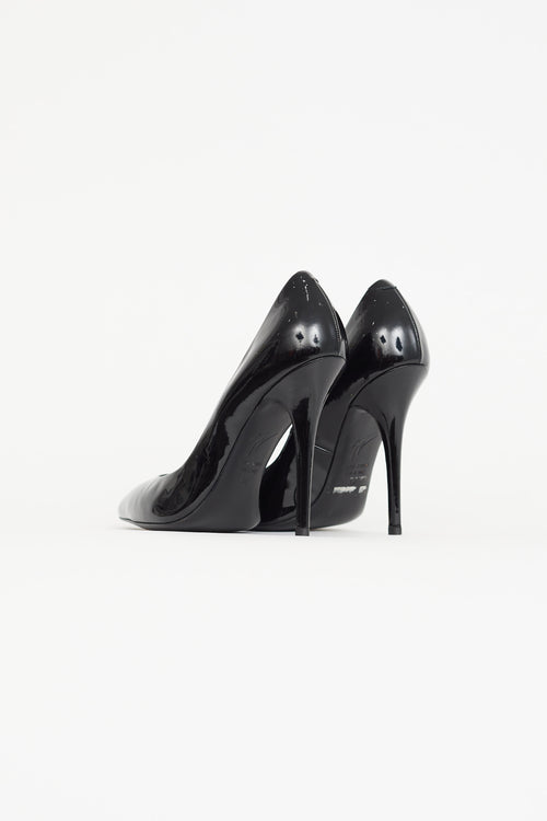 Giuseppe Zanotti Black Patent Leather Lucrezia Pump