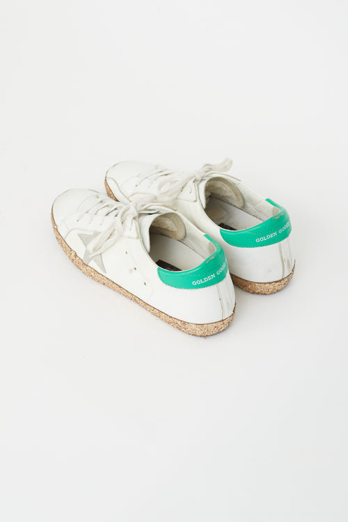 Golden Goose White Leather Superstar Sneaker