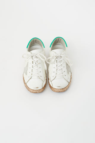 Golden Goose White Leather Superstar Sneaker