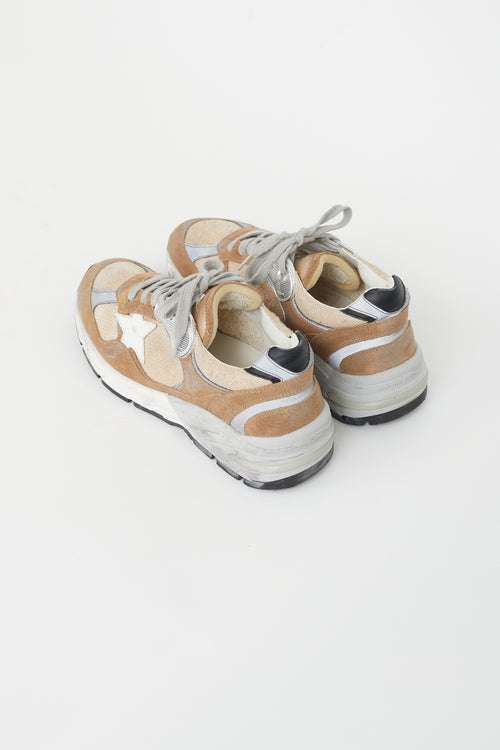 Golden Goose Brown 
Beige Dad Star Sneaker