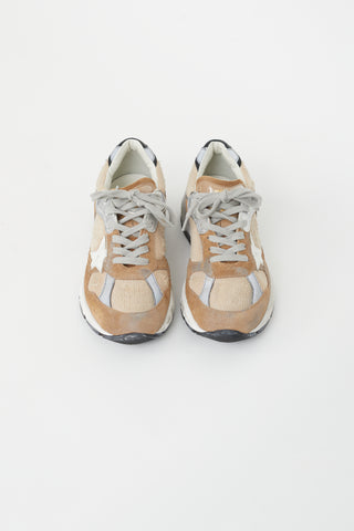 Golden Goose Brown 
Beige Dad Star Sneaker