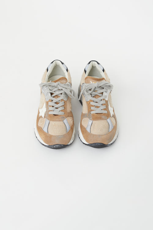 Golden Goose Brown 
Beige Dad Star Sneaker