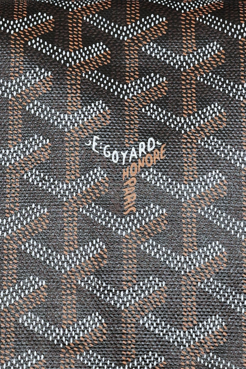 Goyard Black 
Brown Travel 55 Duffle Bag