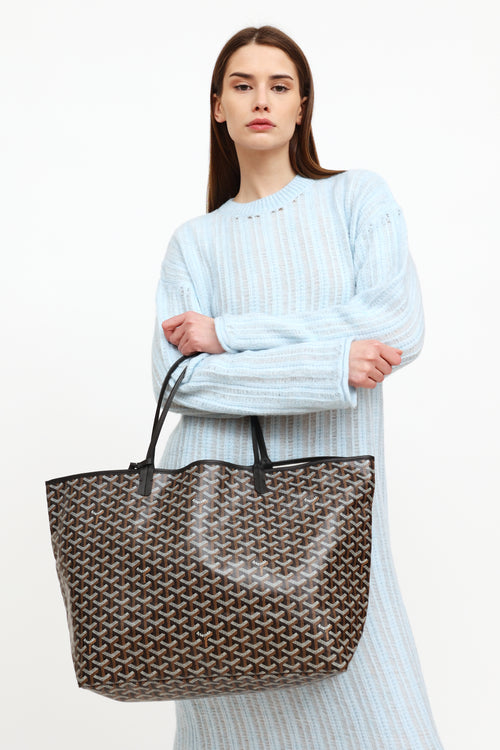 Goyard Noir Saint Louis GM Tote Bag