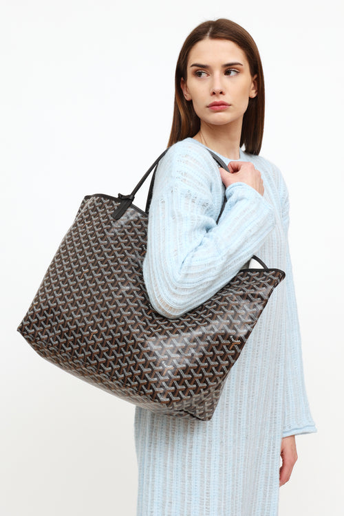 Goyard Noir Saint Louis GM Tote Bag